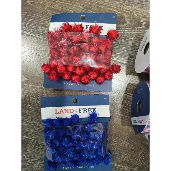 4th of July Joanns craft supplies/ribbon/tier tray decor - Picture 2 of 6